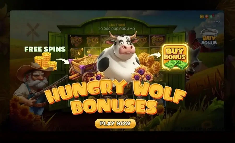 Bonus Buy Feature in Hungry Wolf – Jump Straight to the Feast! 💸🎲🐺